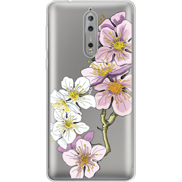

Силиконовый чехол BoxFace Nokia 8 Cherry Blossom (32213-cc4)