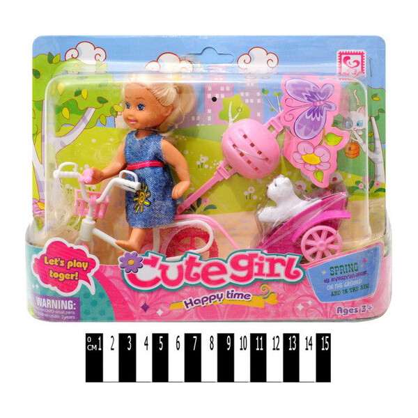 

Кукла A-Toys с велосипедом (K899-13)