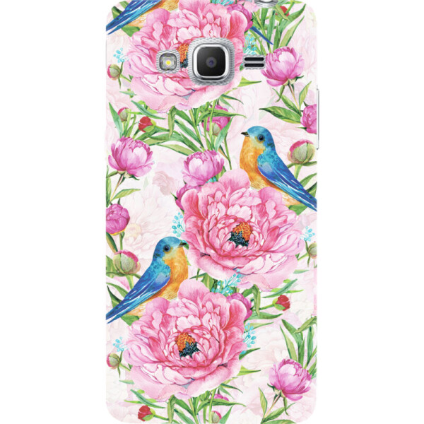 

Силиконовый чехол BoxFace Samsung J2 Prime Birds and flowers (27302-up2376)