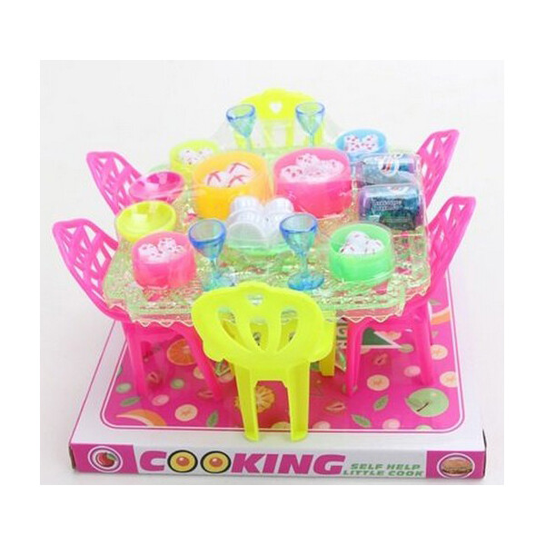 

Мебель для кукол с посудой A-Toys (66-27)