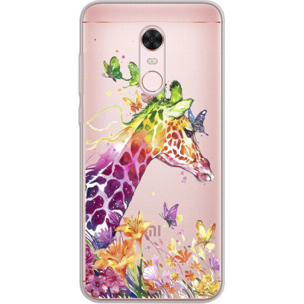 Силиконовый чехол BoxFace Xiaomi Redmi 5 Plus Colorful Giraffe (32522-cc14)