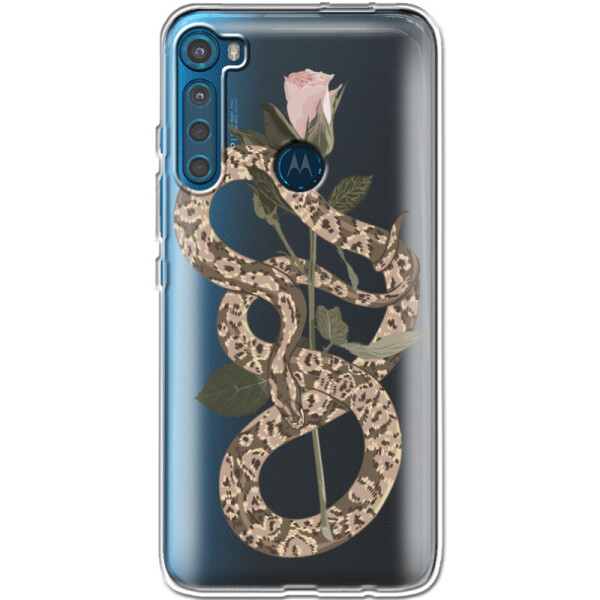 

Силиконовый чехол BoxFace Motorola One Fusion Plus Glamor Snake (40947-cc67)