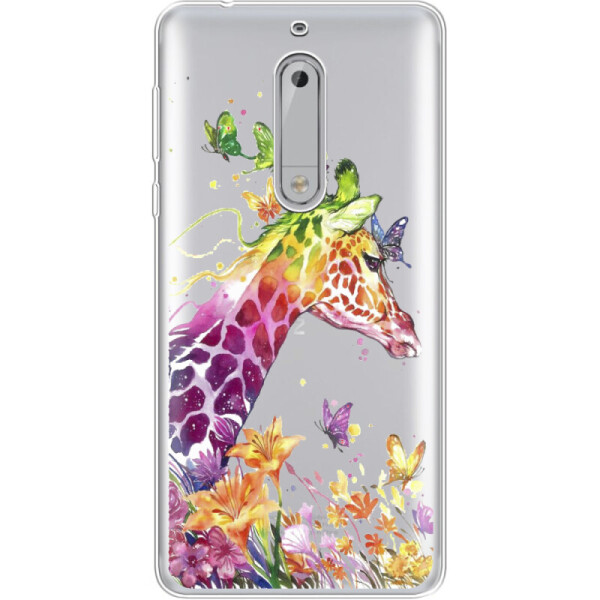 

Силиконовый чехол BoxFace Nokia 5 Colorful Giraffe (31264-cc14)