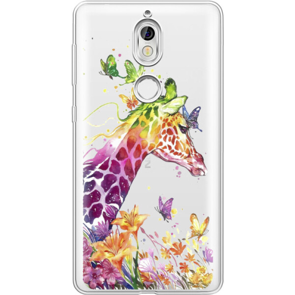 

Силиконовый чехол BoxFace Nokia 7 Colorful Giraffe (33234-cc14)