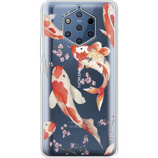 

Силиконовый чехол BoxFace Nokia 9 Japanese Koi Fish (34179-cc3)