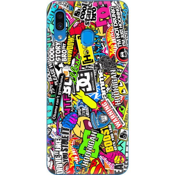 

Силиконовый чехол BoxFace Samsung A205 Galaxy A20 Multicolored Inscriptions (38263-up880)