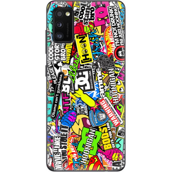 

Силиконовый чехол BoxFace Samsung A415 Galaxy A41 Multicolored Inscriptions (39755-up880)