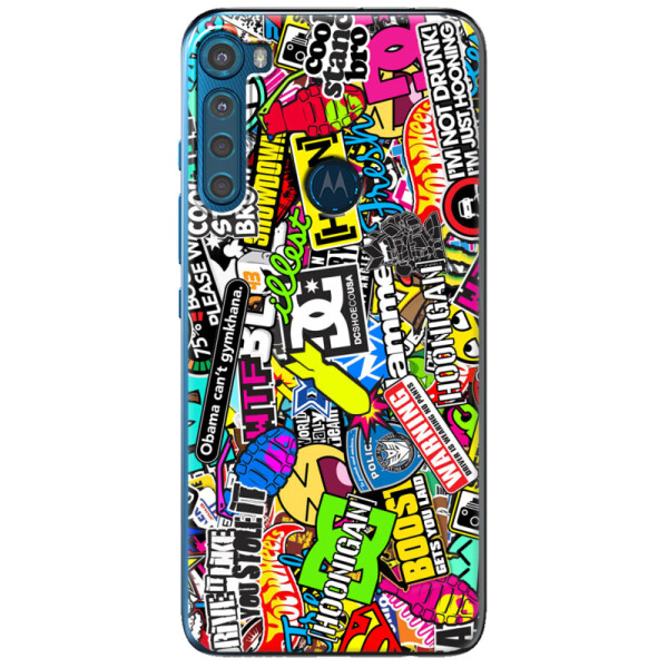 

Силиконовый чехол BoxFace Motorola One Fusion Plus Multicolored Inscriptions (40947-up880)