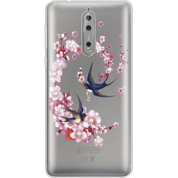 

Силиконовый чехол BoxFace Nokia 8 Swallows and Bloom (32213-rs4)
