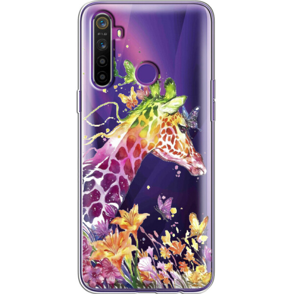 

Силиконовый чехол BoxFace Realme 5 Colorful Giraffe (39536-cc14)