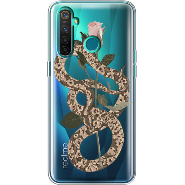 

Силиконовый чехол BoxFace Realme 5 Pro Glamor Snake (39526-cc67)