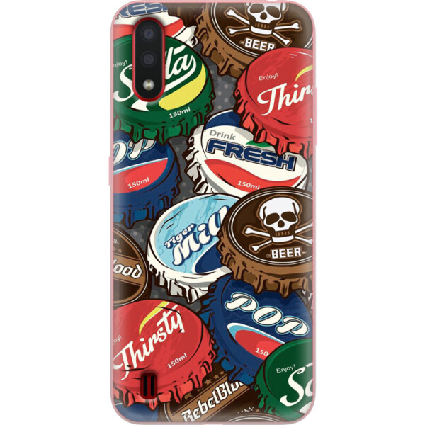 

Силиконовый чехол BoxFace Samsung A015 Galaxy A01 Drink Lids (38839-up2261)