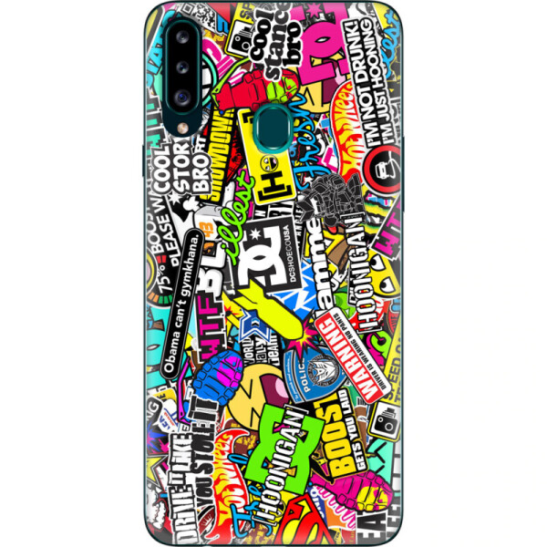 

Силиконовый чехол BoxFace Samsung A207 Galaxy A20s Multicolored Inscriptions (38125-up880)