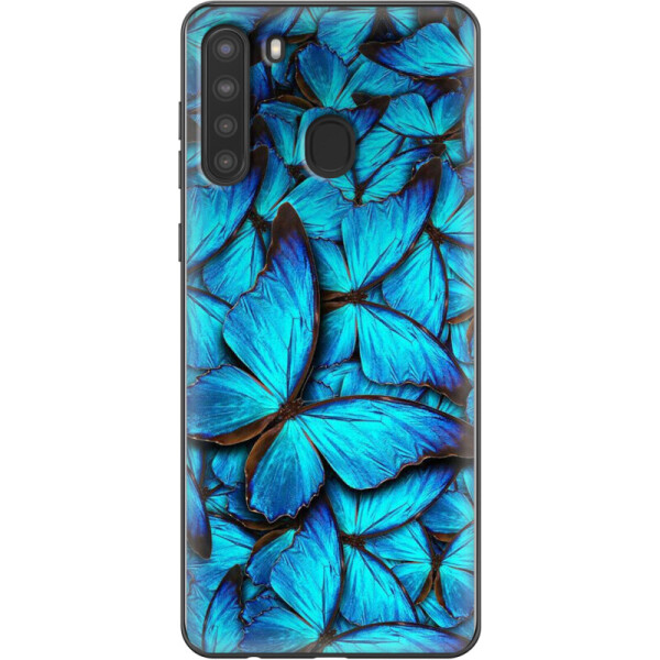 

Силиконовый чехол BoxFace Samsung A215 Galaxy A21 лазурные бабочки (39760-up1550)