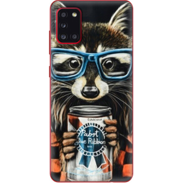 

Силиконовый чехол BoxFace Samsung A315 Galaxy A31 Енот с банкой (39470-up1333)
