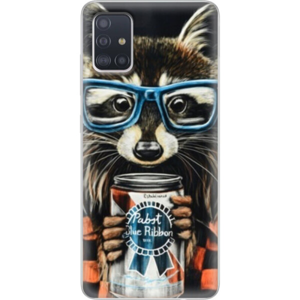 

Силиконовый чехол BoxFace Samsung A515 Galaxy A51 Енот с банкой (38808-up1333)