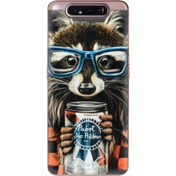 

Силиконовый чехол BoxFace Samsung A805 Galaxy A80 Енот с банкой (37361-up1333)