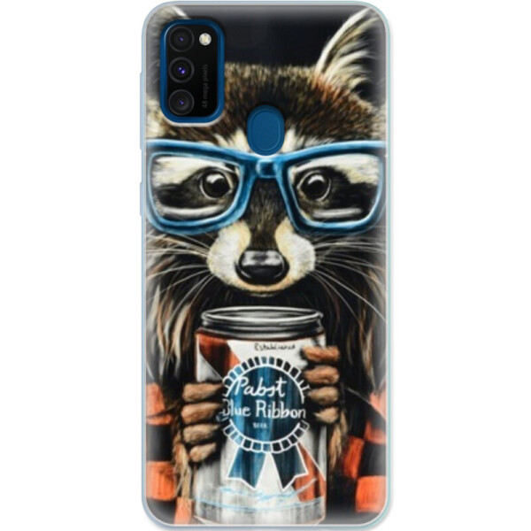 

Силиконовый чехол BoxFace Samsung M215 Galaxy M21 Енот с банкой (39465-up1333)