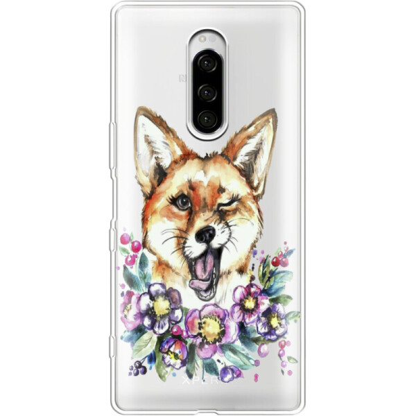 

Силиконовый чехол BoxFace Sony Xperia 1 Winking Fox (36656-cc13)