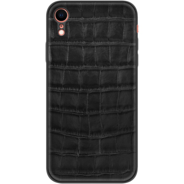 Кожаный чехол BoxFace Apple iPhone XR Crocodile Black (35417-lc4)