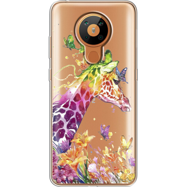 

Силиконовый чехол BoxFace Nokia 5.3 Colorful Giraffe (40001-cc14)