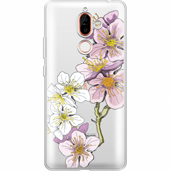 

Силиконовый чехол BoxFace Nokia 7 Plus Cherry Blossom (34038-cc4)