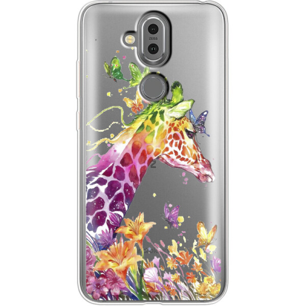 

Силиконовый чехол BoxFace Nokia 8.1 Colorful Giraffe (38204-cc14)