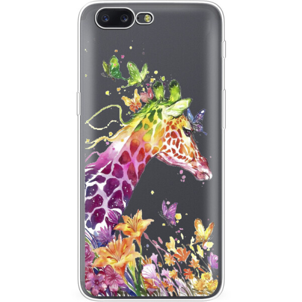 

Силиконовый чехол BoxFace OnePlus 5 Colorful Giraffe (33857-cc14)