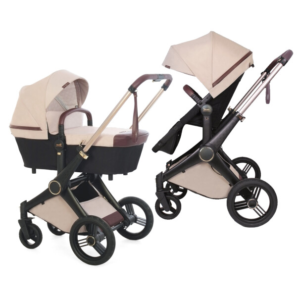 

Дизайнерская универсальная коляска 2 в 1 Shom Roberto Verino Elegance Stone Sand