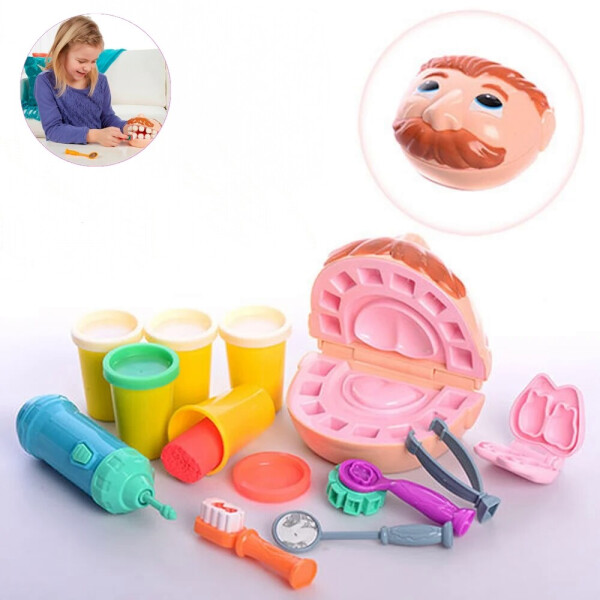 

Игровой набор для лепки детский пластилин Зубастик (834219)