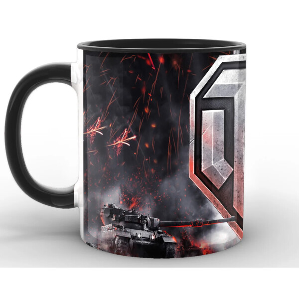 

Кружка World of Tanks Мир танков лого WT.02.006 Черный