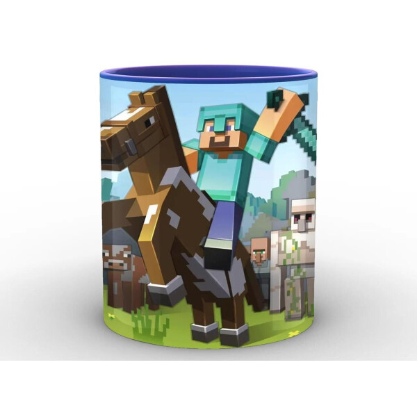 

Кружка GeekLand Minecraft Майнкрафт Стив MС.02.028 синяя