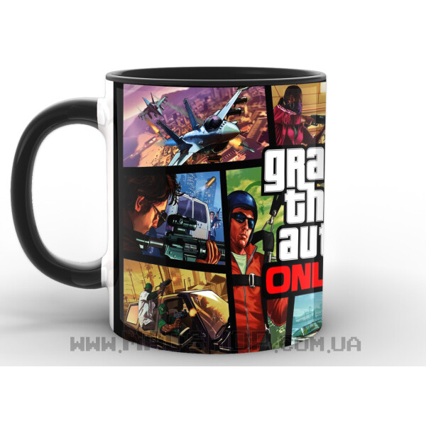 

Кружка GeekLand GTA ГТА постер GT.02.01 черная