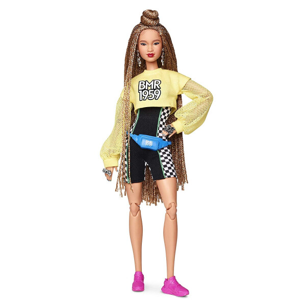 

Кукла Барби Barbie BMR 1959 Fully Poseable Fashion Doll with Braided Hair, Bike Shorts, Romper & Cropped Sweatshirt GHT91