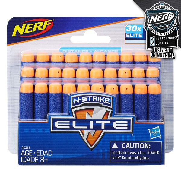 

Патроны к Бластерам Нерф Элит 30 штук Nerf N-Strike Elite 30 Dart Refill Pack Hasbro A0351