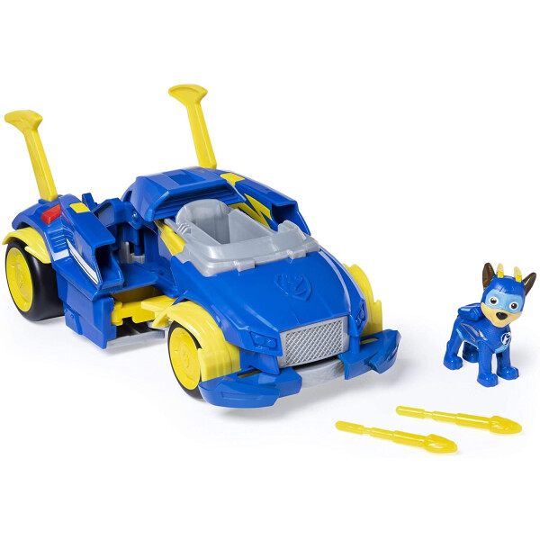 

Щенячий патруль Чейз машина-трансформер Могучие щенки Paw Patrol Super Paws Chase’s Powered Up Cruiser Spin Master 20120411