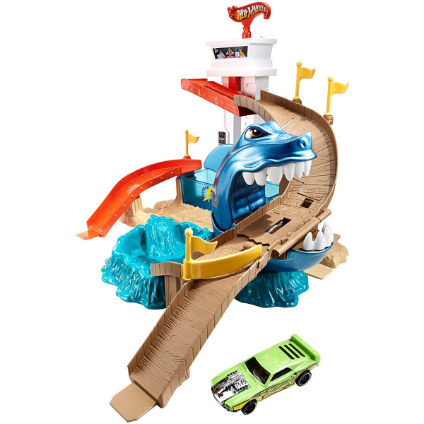 

Игровой набор трек Хот Вилс Атака акулы Hot Wheels Sharkport Showdown Track Set BGK04