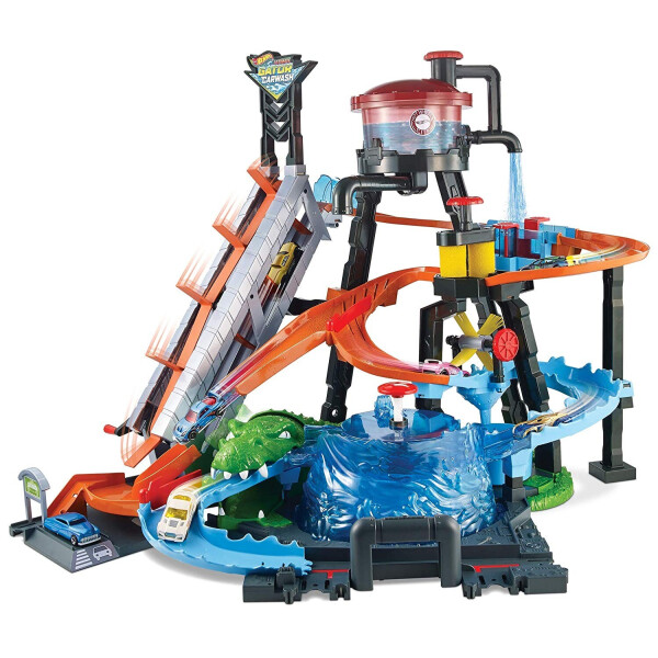 

Игровой набор трек Хот Вилс Взрыв цветов Водонапорная башня Hot Wheels City Ultimate Gator Car Wash Play Set FTB67