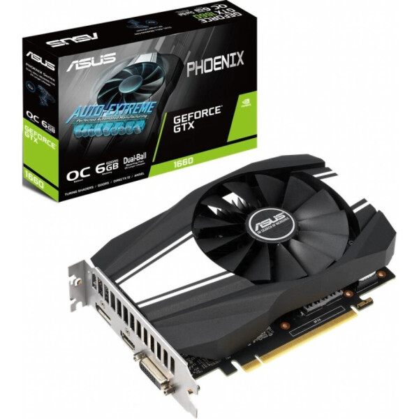 

ASUS GeForce GTX1660 6144Mb Phoenix OC (PH-GTX1660-O6G)