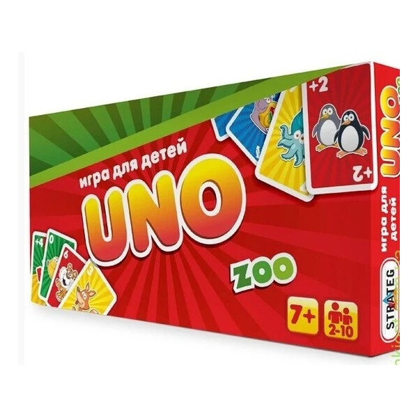 

Настольная игра для детей UNO zoo (STRATEG)