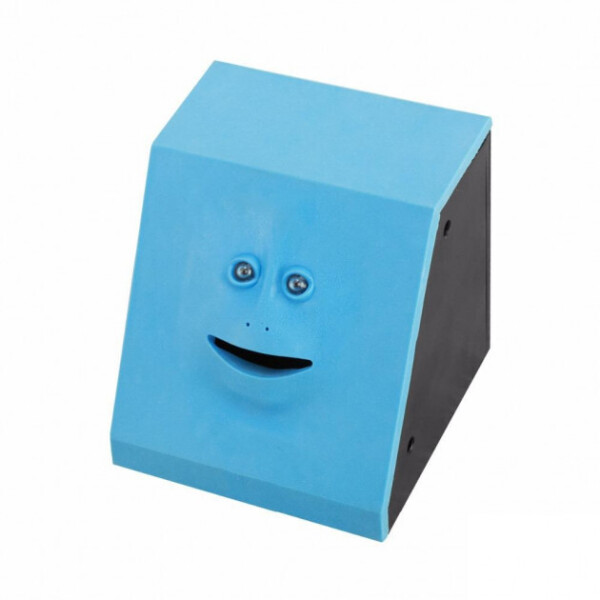

Копилка Face Bank жующая монеты с лицом Голубая (AGR115)