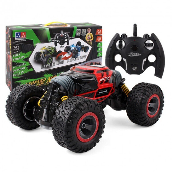

Машинка перевертыш трансформер вездеход 4x4 Leopard King Original New на радиоуправлении Plus Красная