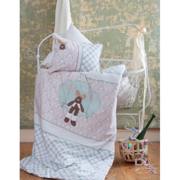 

Комплект постельного белья для младенцев Karaca Home - Deer аппликация зеленое