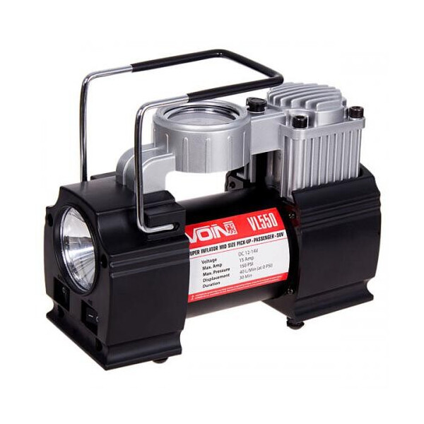 

"VOIN" VL-550 150psi/15A/40л/прикур./дефлятор/переходник на клеммы (VL-550)