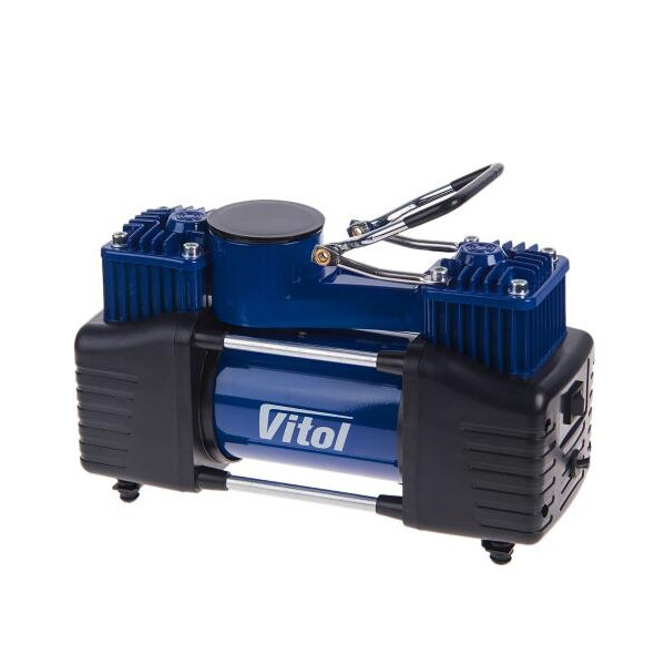 

"ViTOL" K-72 150psi/25Amp/90л/2 цилиндра/шланг 5,0м с дефлятором/клеммы (K-72)