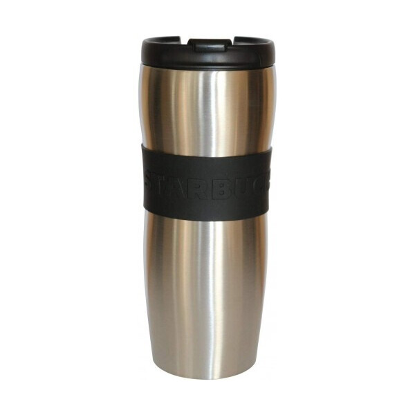 

Термокружка Starbucks Steel Grip 355 мл, Серебристый / Черный (115911)