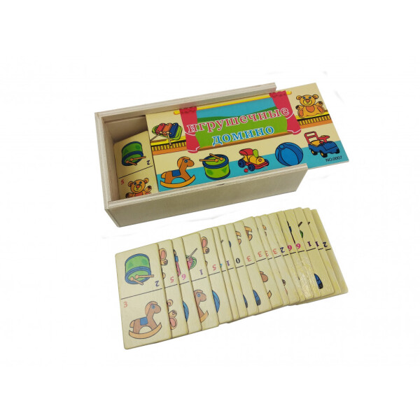

Деревянная игрушка Домино в пенале MD 2482 (Игрушки MD 2482-3)