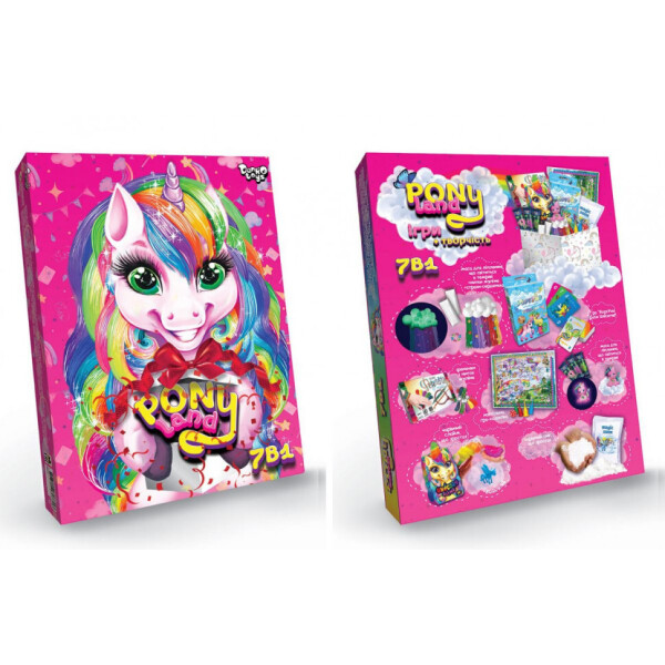 

Набор креативного творчества "Pony Land 7 в 1" укр. PL-01-01U