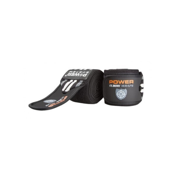 

Локтевые бинты Power System Elbow Wraps PS-3600 Серый-Черный (223141)