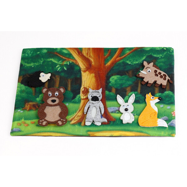 

Развивающая игра с фетра "Лесные обитатели" PF-010